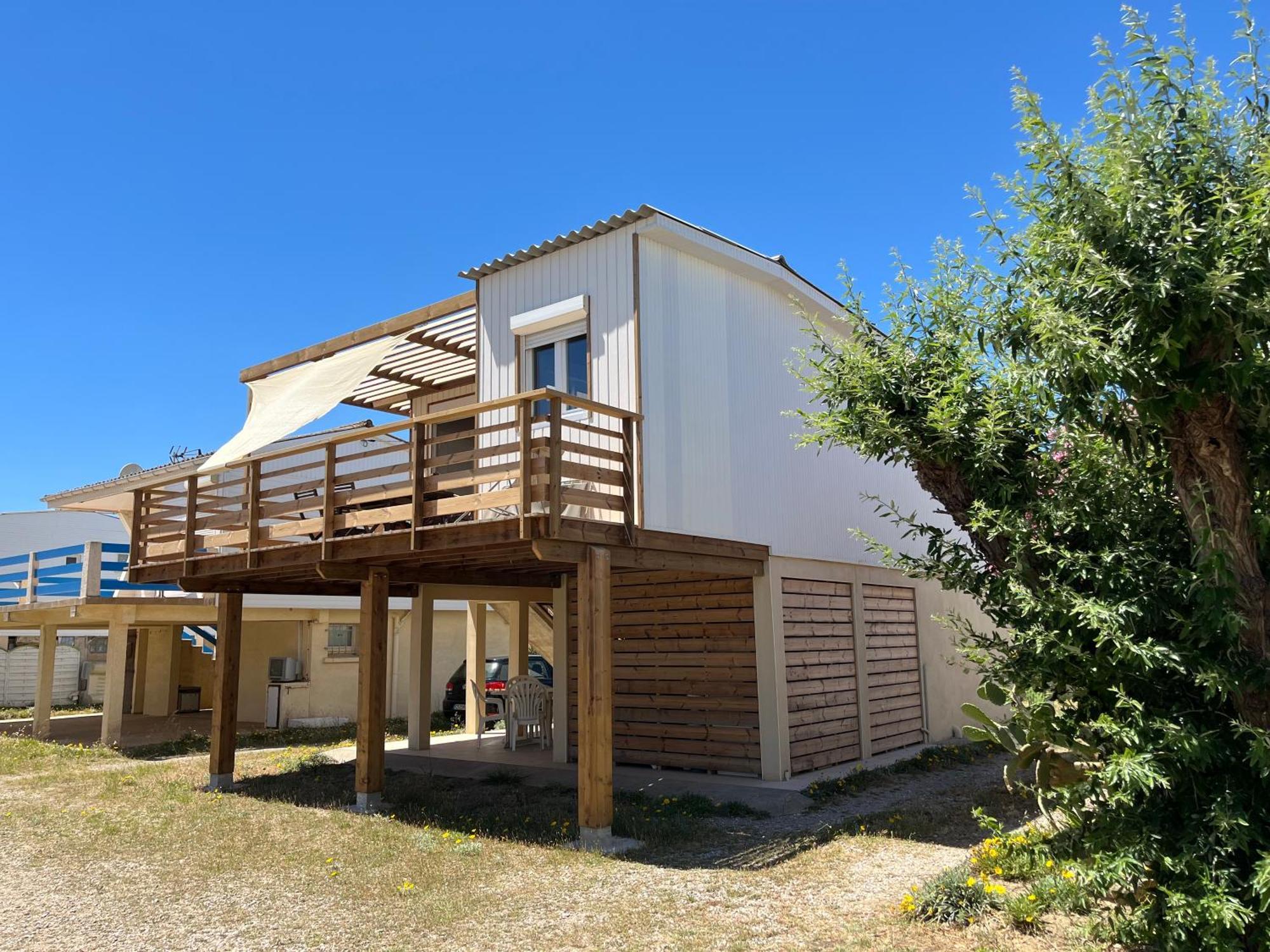 Maison Chalet 200 M De La Plage Climatisation Et Wifi Gruissan Buitenkant foto